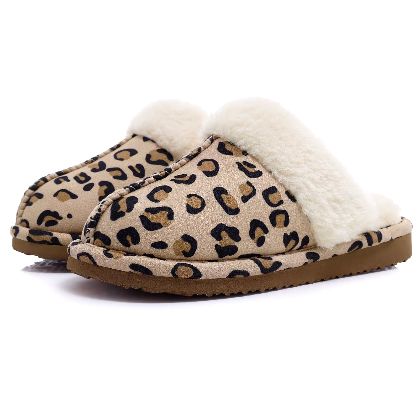 Fluffy Winter Slippers for Women Furry Fuzzy Home Shoes Faux Fur House Plush Slippers Indoor Warm Comfy Mute Flats Slide